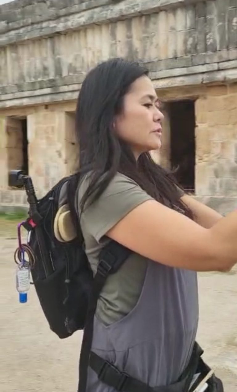 unbound merino wool tee vlogging me in mexico