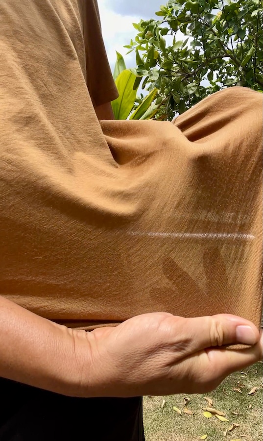 unbound Merino womens crew tee lightweight fabric: Sheer but not see-through