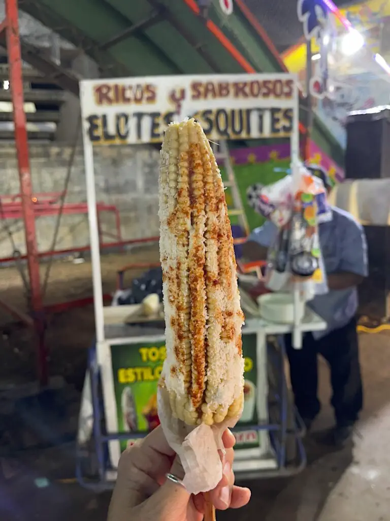 elote mexican food carnival valladolid