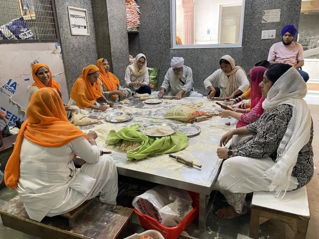 Langar in the Sikh kitchen