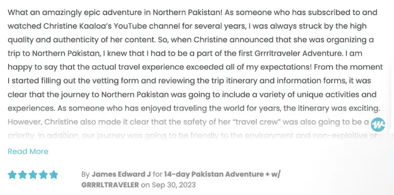 GRRRLTRAVELER Pakistan Tour Review 3