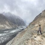 hunza valley pakistan hopper glacier