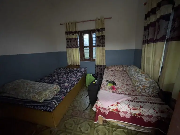 nepal village homestay room