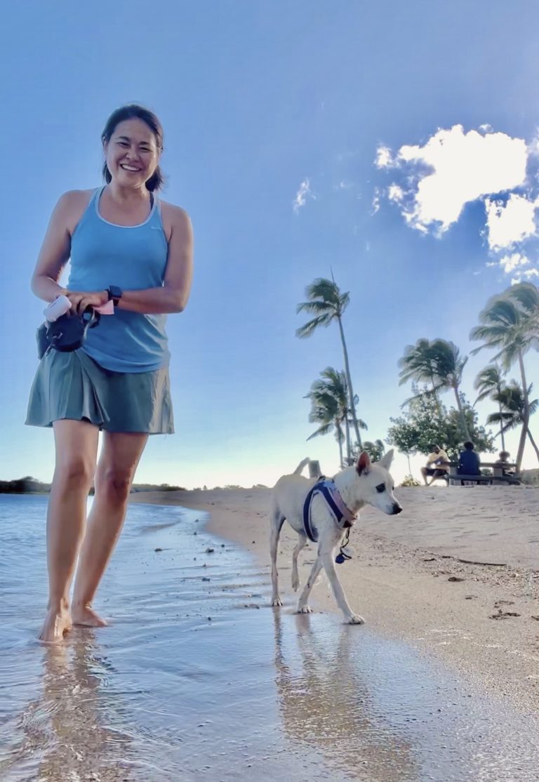 travel skort at the beach 