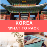 what to pack for korea