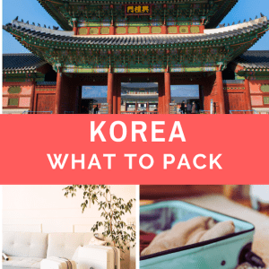 what to pack for korea