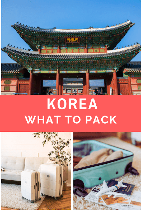 what to pack for korea