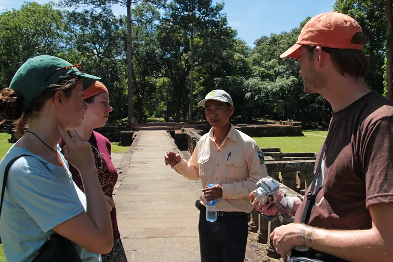 hiring a guide for Angkor Wat